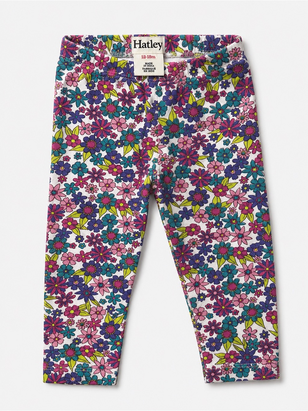 Hatley Floral Leggings in Pink, Purple, Teal & Yellow